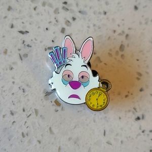 Official Disney Alice In Wonderland White Rabbit Emoji Blitz Character Pin